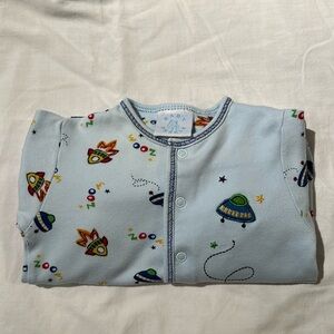 Baby Pekkle - Sleeper with snap closure - Space ship design - 6 mo